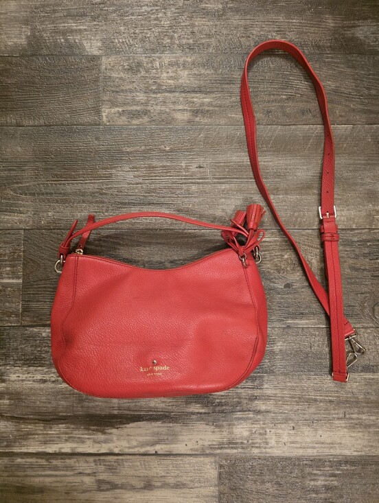 kate spade Handbags - kate spade red pebble leather crossbody with tassel